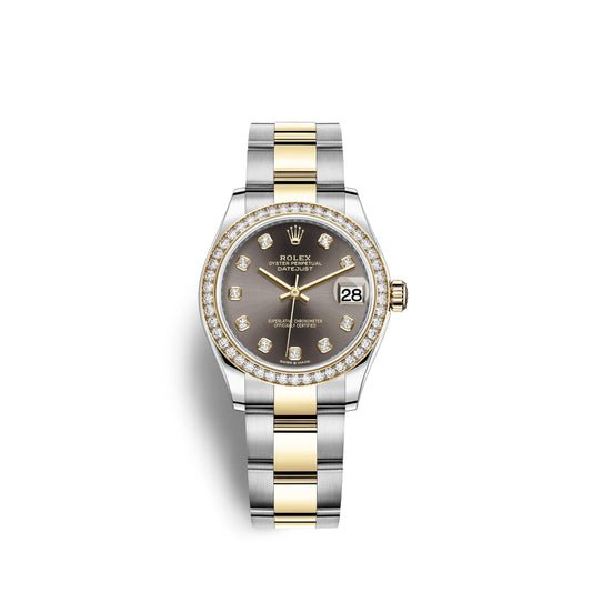 Datejust 31, Oystersteel, 18kt Yellow Gold and diamonds, Ref# 278383RBR-0021