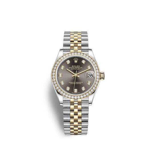 Datejust 31, Oystersteel, 18kt Yellow Gold and diamonds, Ref# 278383RBR-0022