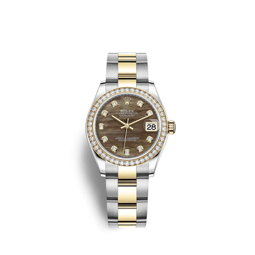Datejust 31, Oystersteel, 18kt Yellow Gold and diamonds, Ref# 278383RBR-0023