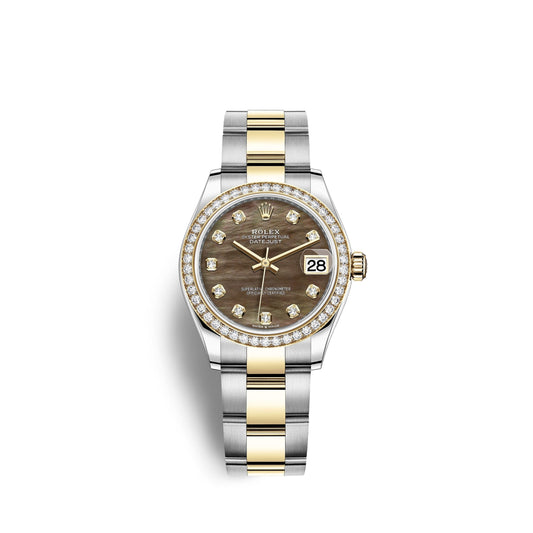 Datejust 31, Oystersteel, 18kt Yellow Gold and diamonds, Ref# 278383RBR-0023