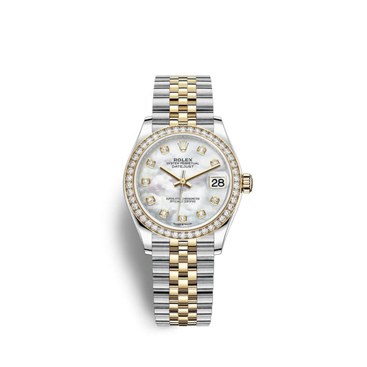 Datejust 31, Oystersteel, 18kt Yellow Gold and diamonds, Ref# 278383RBR-0028