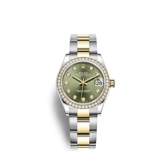 Datejust 31, Oystersteel, 18kt Yellow Gold and diamonds, Ref# 278383RBR-0029