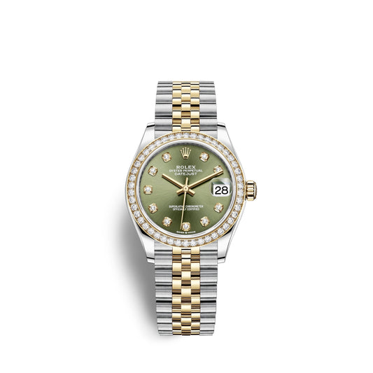 Datejust 31, Oystersteel, 18kt Yellow Gold and diamonds, Ref# 278383RBR-0030