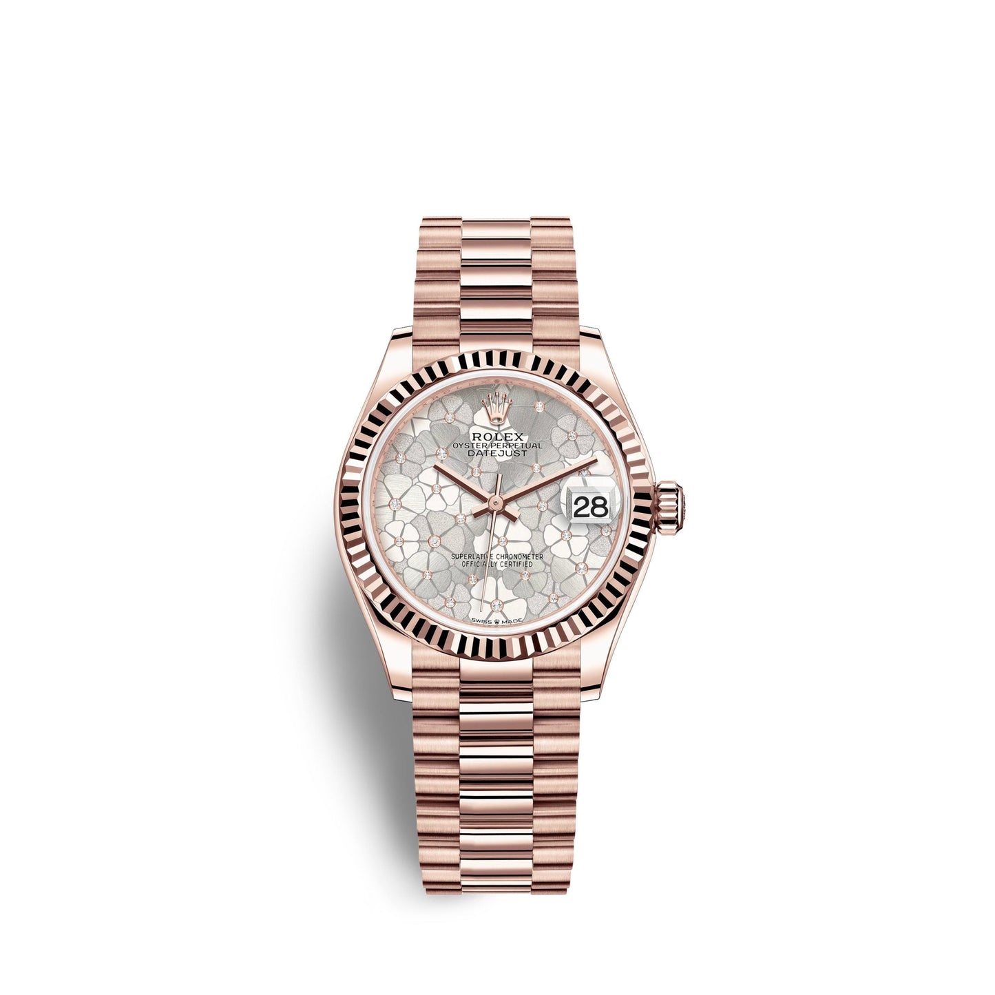 Datejust 31mm, 18k Everose Gold and Diamonds, Ref# 278275-0045