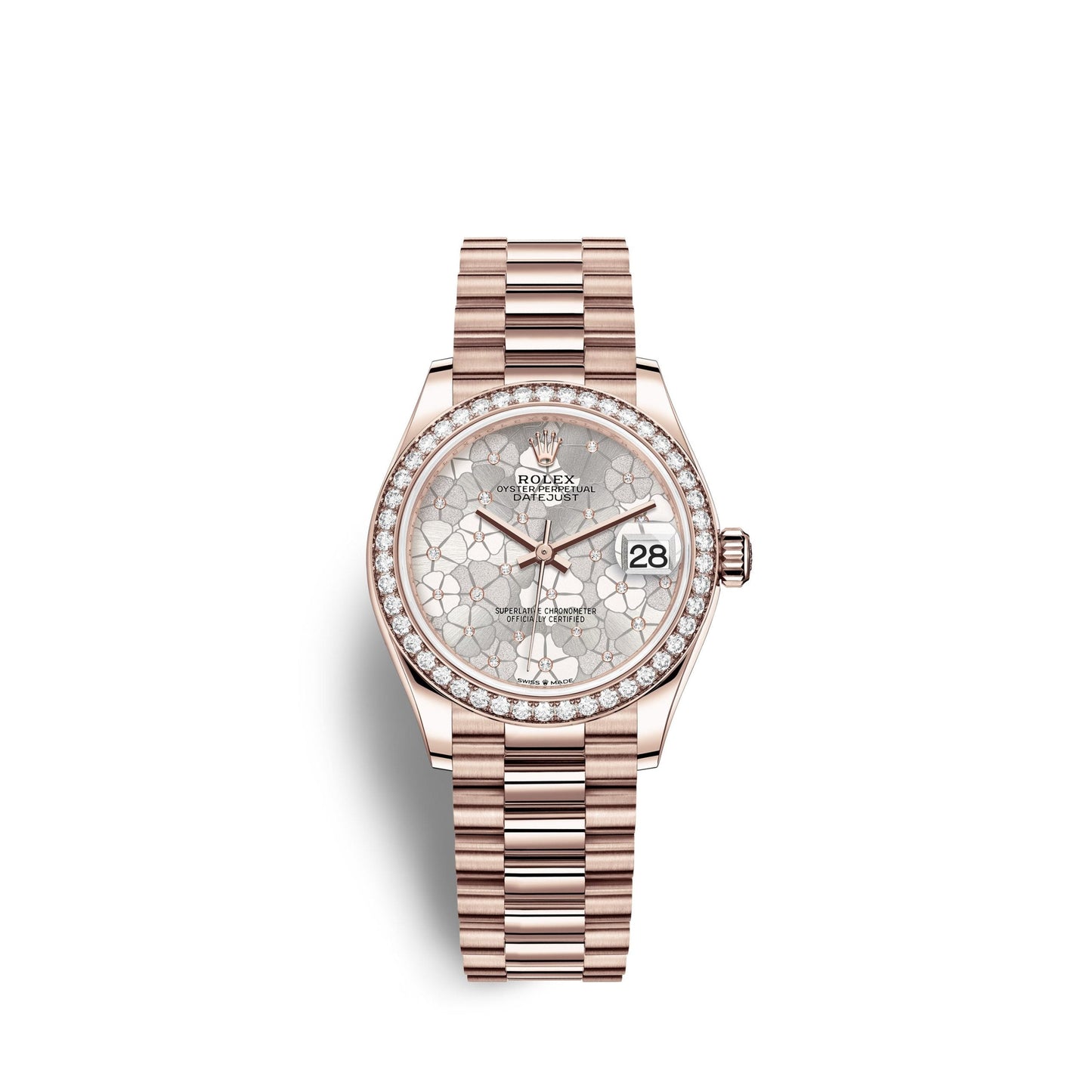 Datejust 31mm, 18k Everose Gold and Diamonds, Ref# 278285rbr-0036