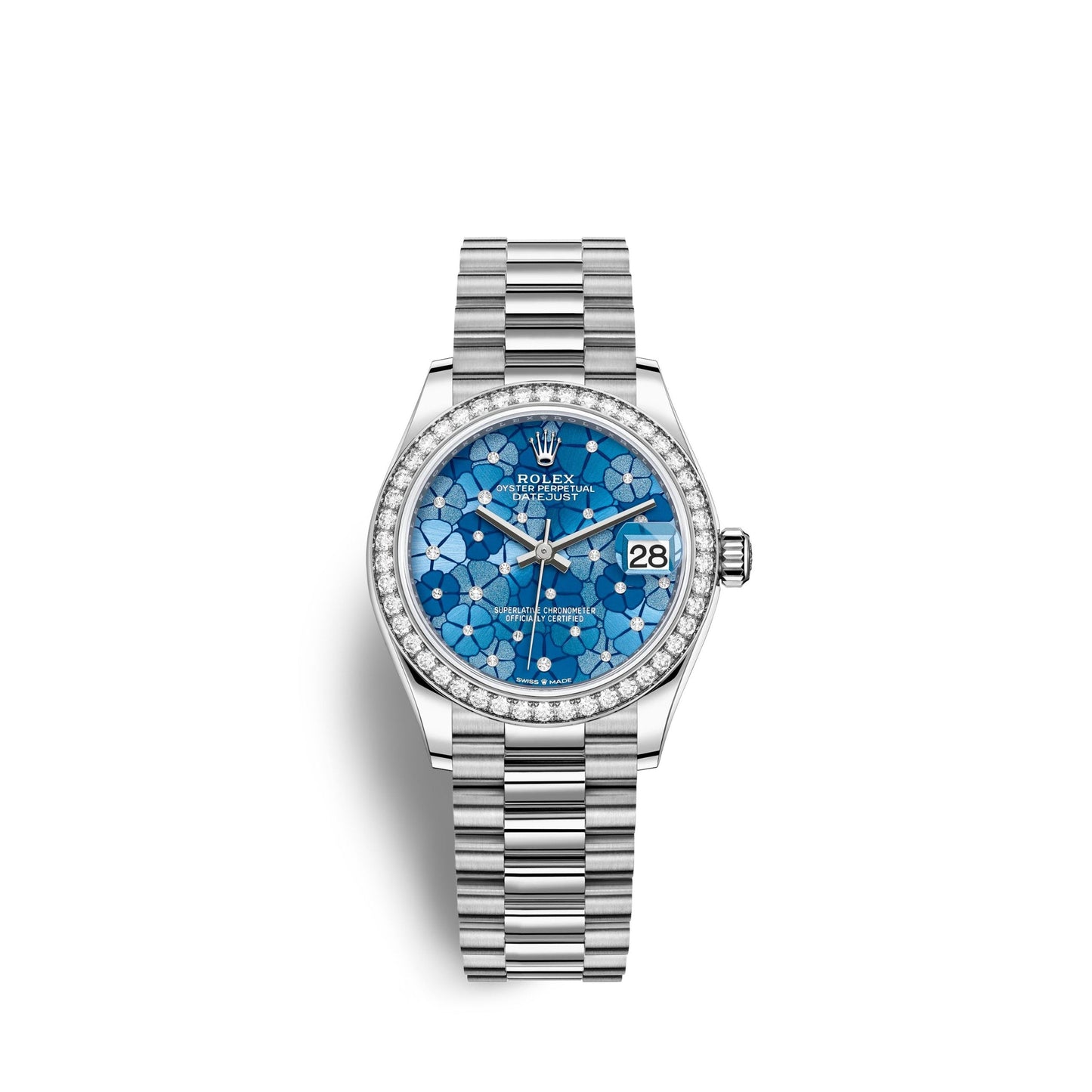 Datejust 31mm, 18k White Gold and Diamonds, Ref# 278289rbr-0025