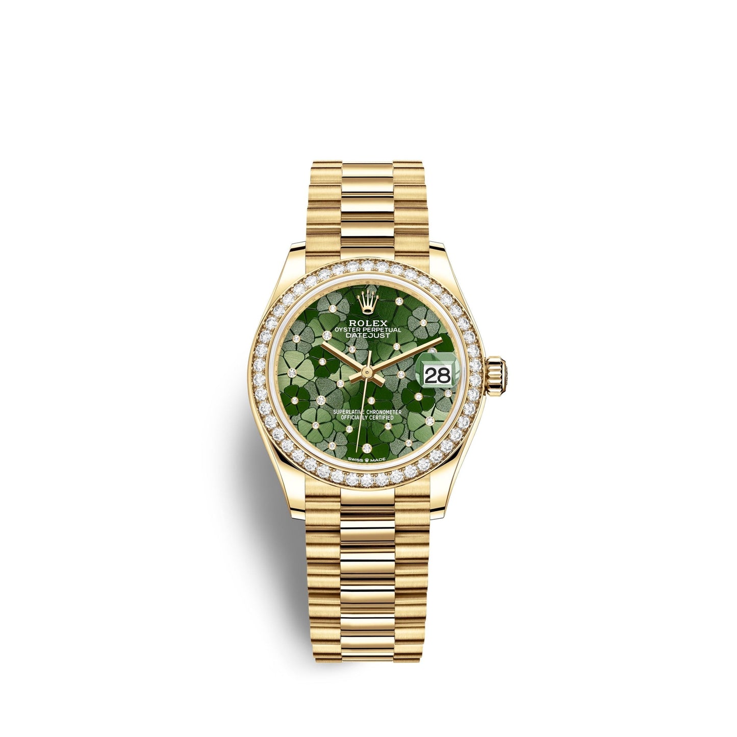 Datejust 31mm, 18k Yellow Gold and Diamonds, Ref# 278288rbr-0038