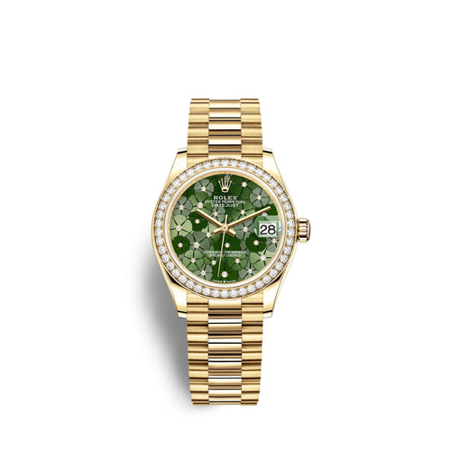 Datejust 31mm, 18k Yellow Gold and Diamonds, Ref# 278288rbr-0038