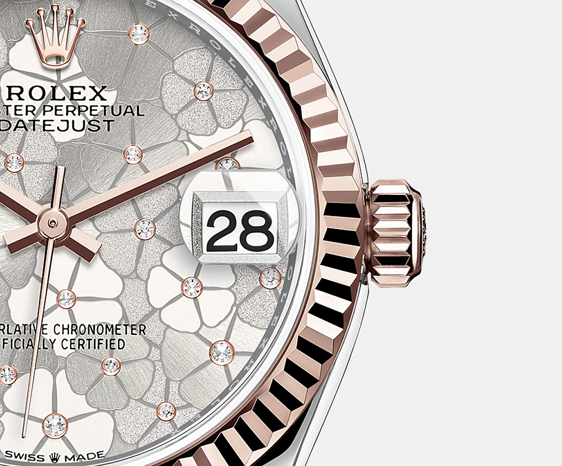 Datejust 31mm, Oystersteel and 18k Everose Gold and Diamonds, Ref# 278271-0031