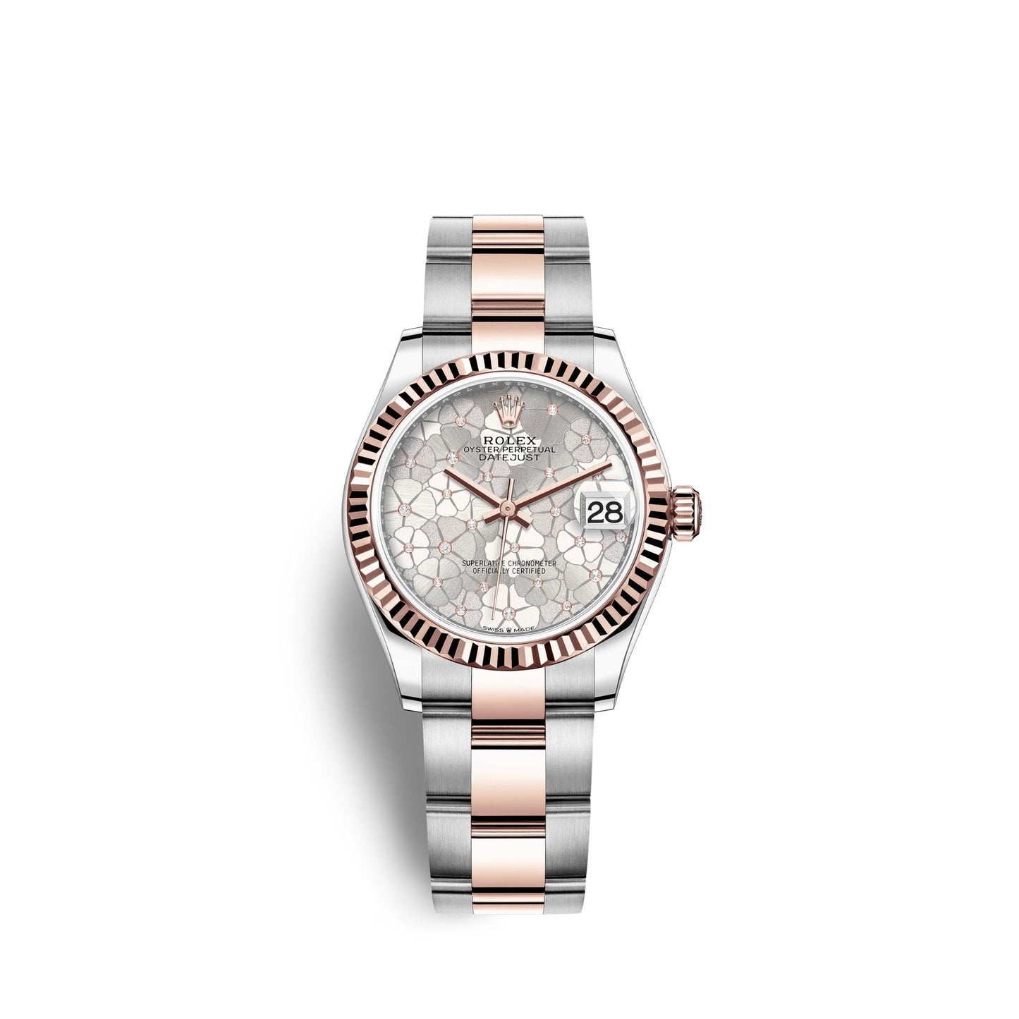 Datejust 31mm, Oystersteel and 18k Everose Gold and Diamonds, Ref# 278271-0031