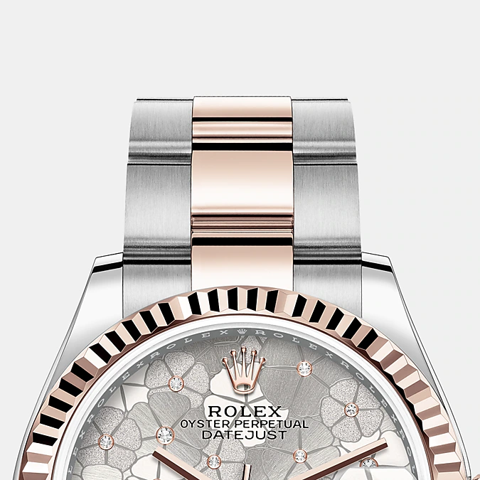 Datejust 31mm, Oystersteel and 18k Everose Gold and Diamonds, Ref# 278271-0031