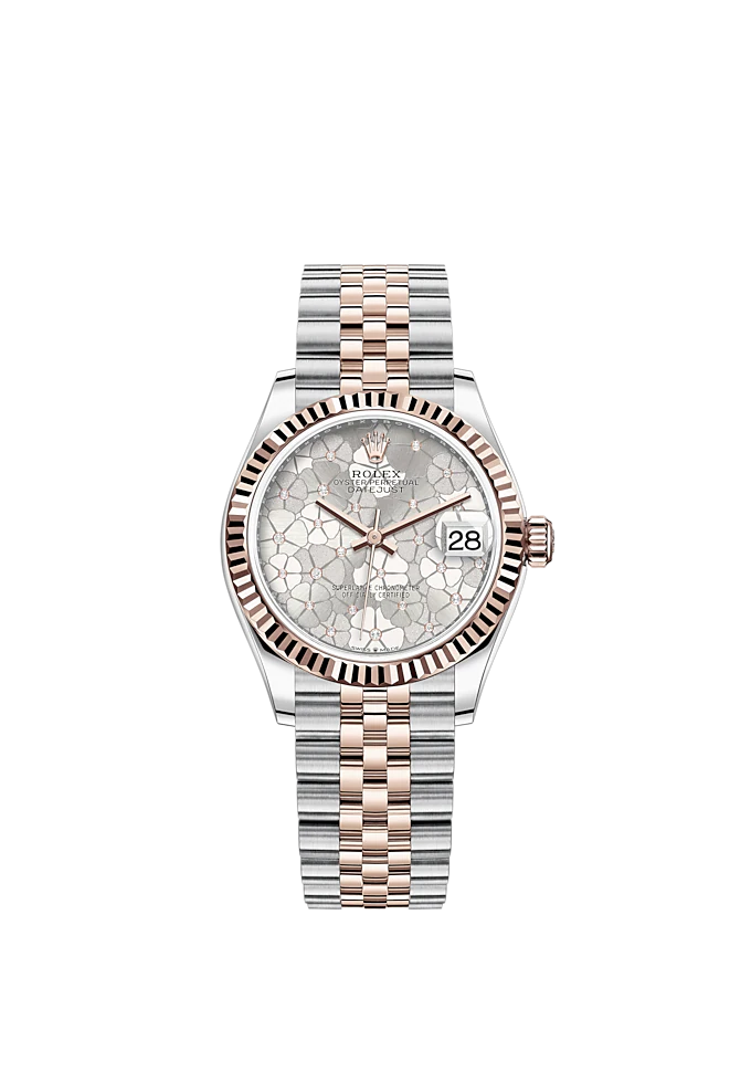 Datejust 31mm, Oystersteel and 18k Everose Gold and Diamonds, Ref# 278271-0032