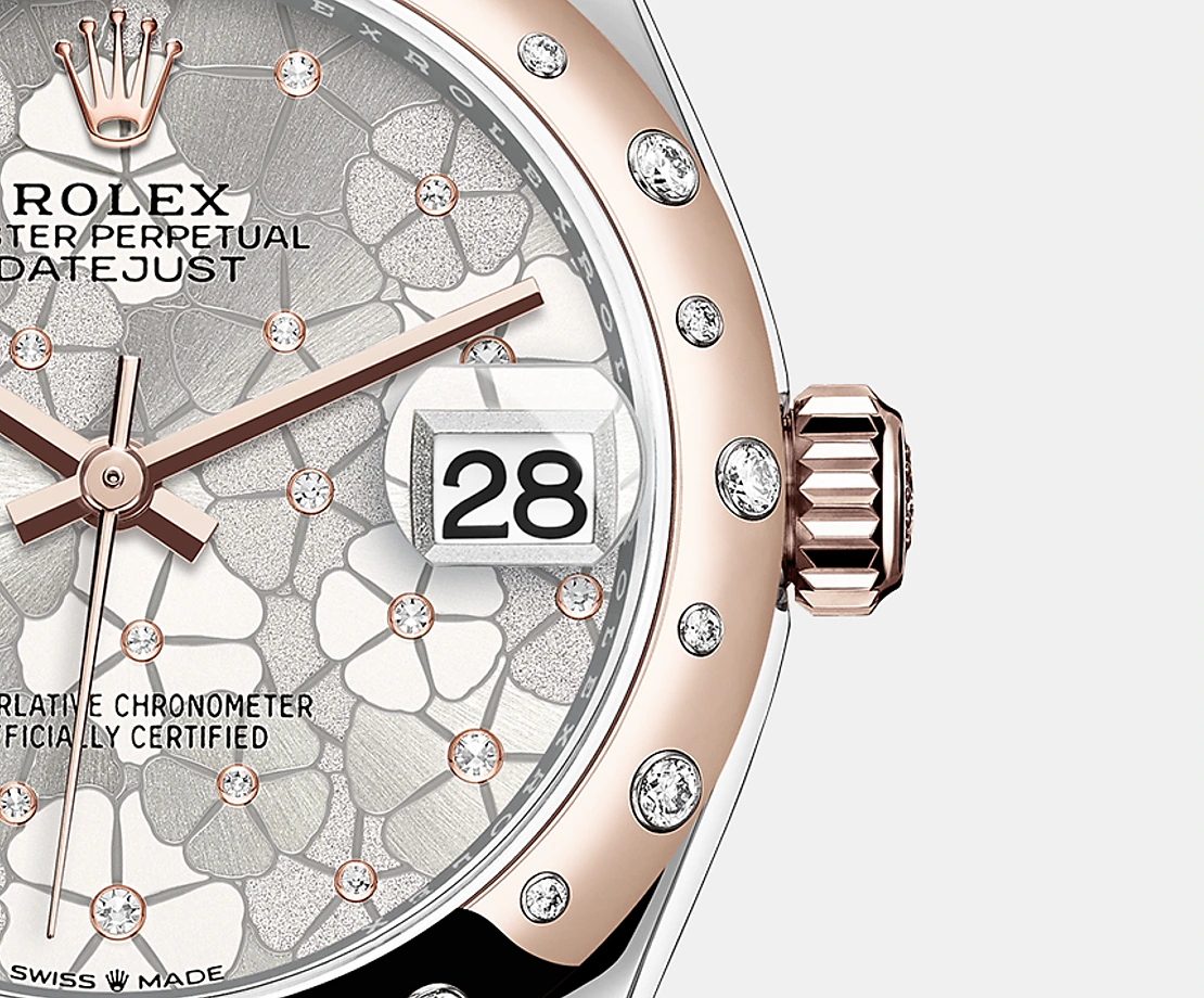Datejust 31mm, Oystersteel and 18k Everose Gold with Diamonds, Ref# 278341rbr-0032