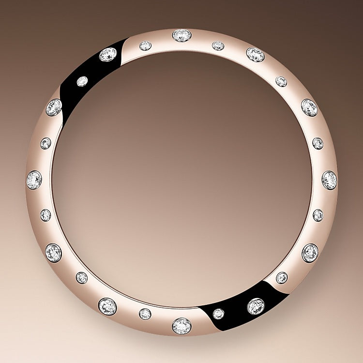 Datejust 31mm, Oystersteel and 18k Everose Gold with Diamonds, Ref# 278341rbr-0032