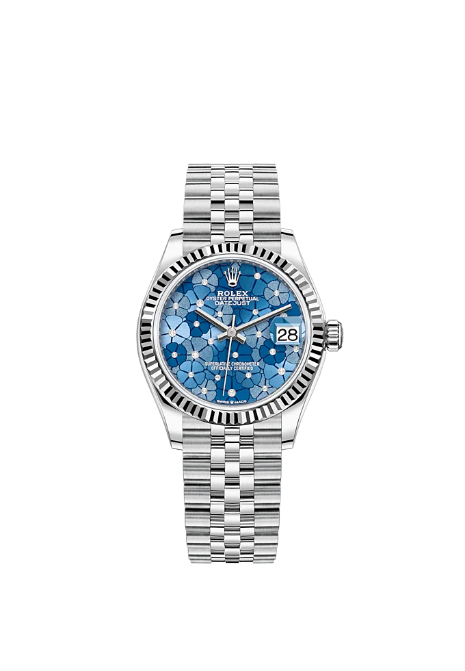 Datejust 31mm, Oystersteel and 18k White Gold and Diamonds, Ref# 278274-0036