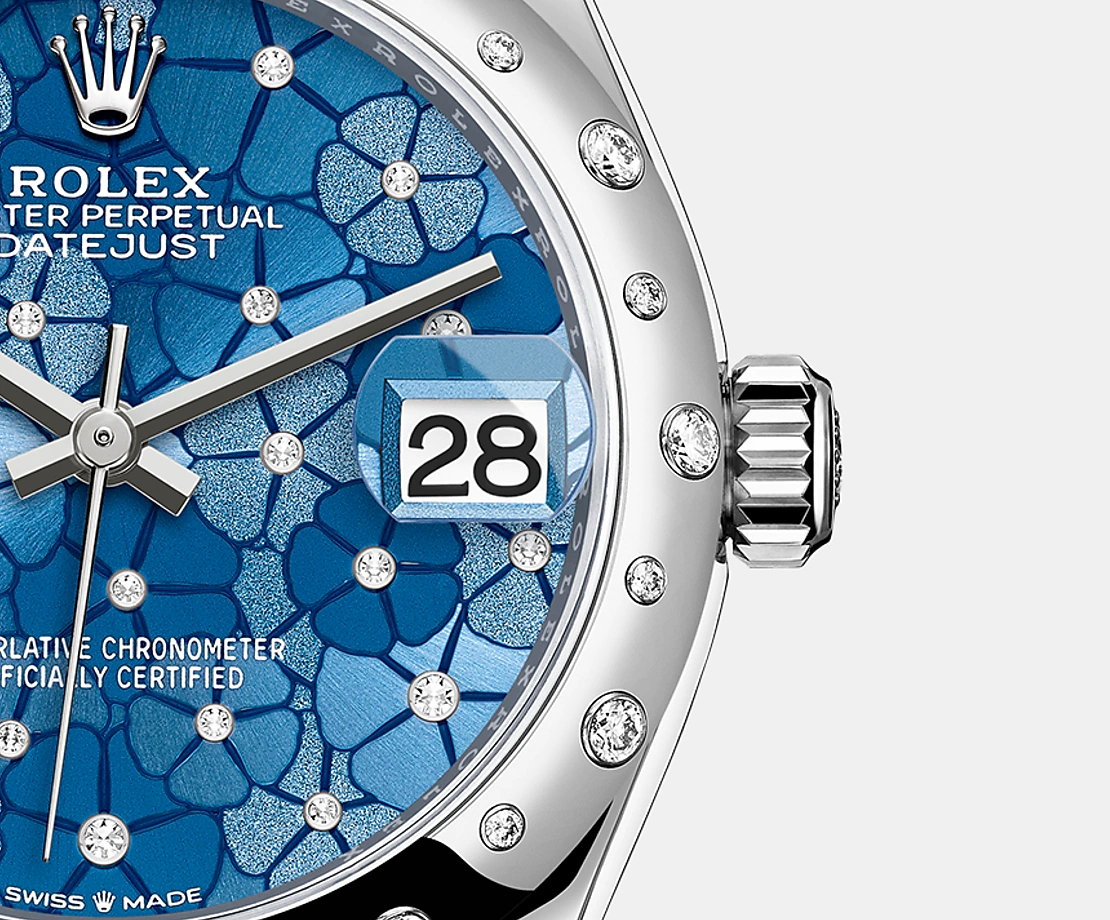 Datejust 31mm, Oystersteel and 18k White Gold with Diamonds, Ref# 278344rbr-0037
