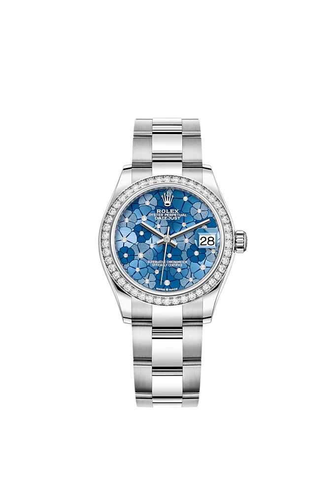 Datejust 31mm, Oystersteel and 18k White Gold with Diamonds, Ref# 278384rbr-0039