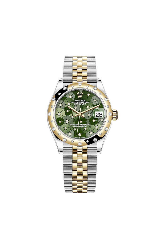 Datejust 31mm, Oystersteel and 18k Yellow Gold with Diamonds, Ref# 278343rbr-0032