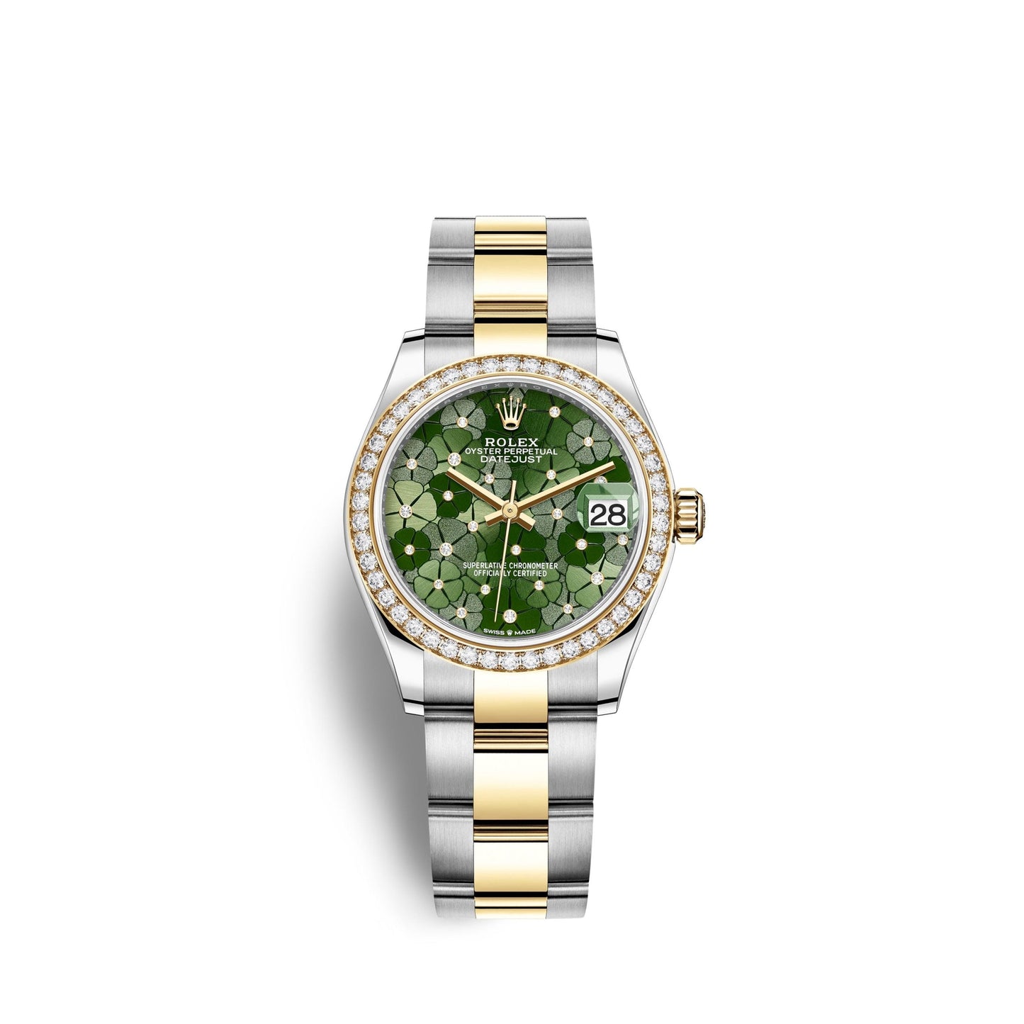 Datejust 31mm, Oystersteel and 18k Yellow Gold with Diamonds, Ref# 278383rbr-0031