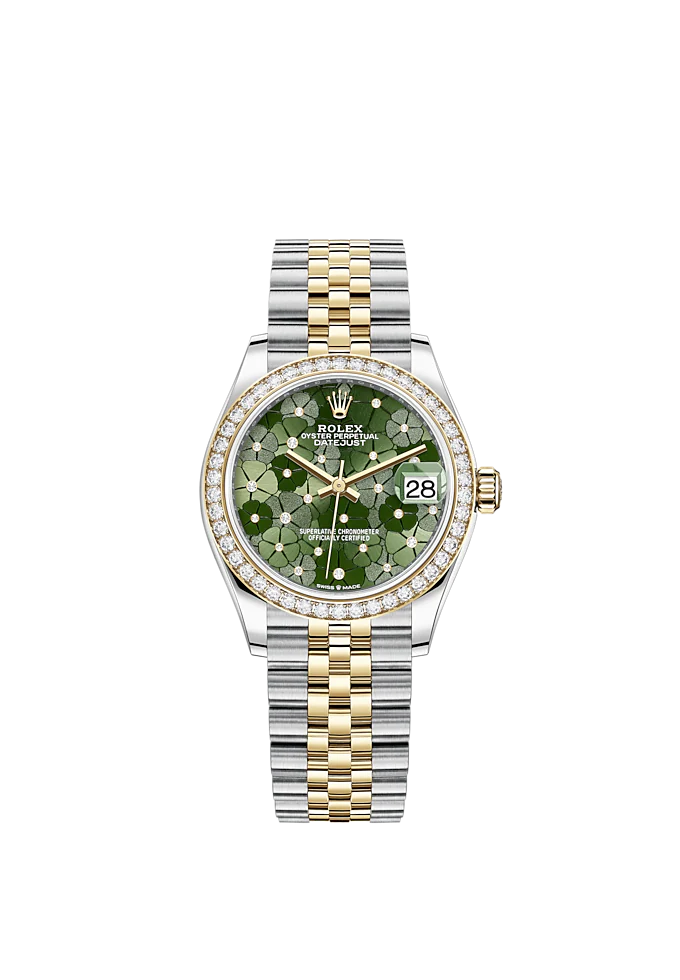 Datejust 31mm, Oystersteel and 18k Yellow Gold with Diamonds, Ref# 278383rbr-0032