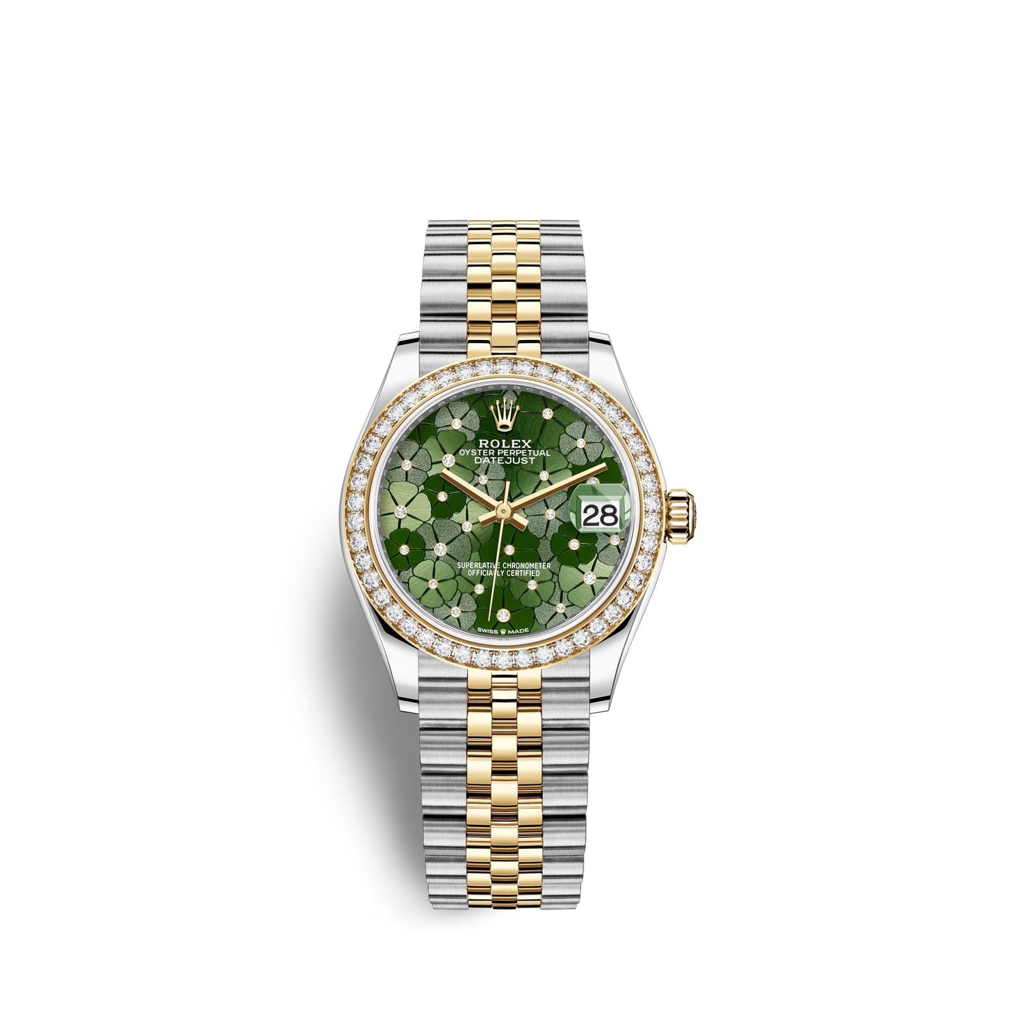 Datejust 31mm, Oystersteel and 18k Yellow Gold with Diamonds, Ref# 278383rbr-0032