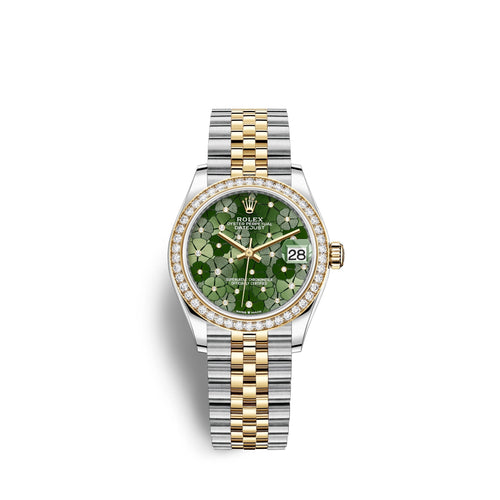 Datejust 31mm, Oystersteel and 18k Yellow Gold with Diamonds, Ref# 278383rbr-0032