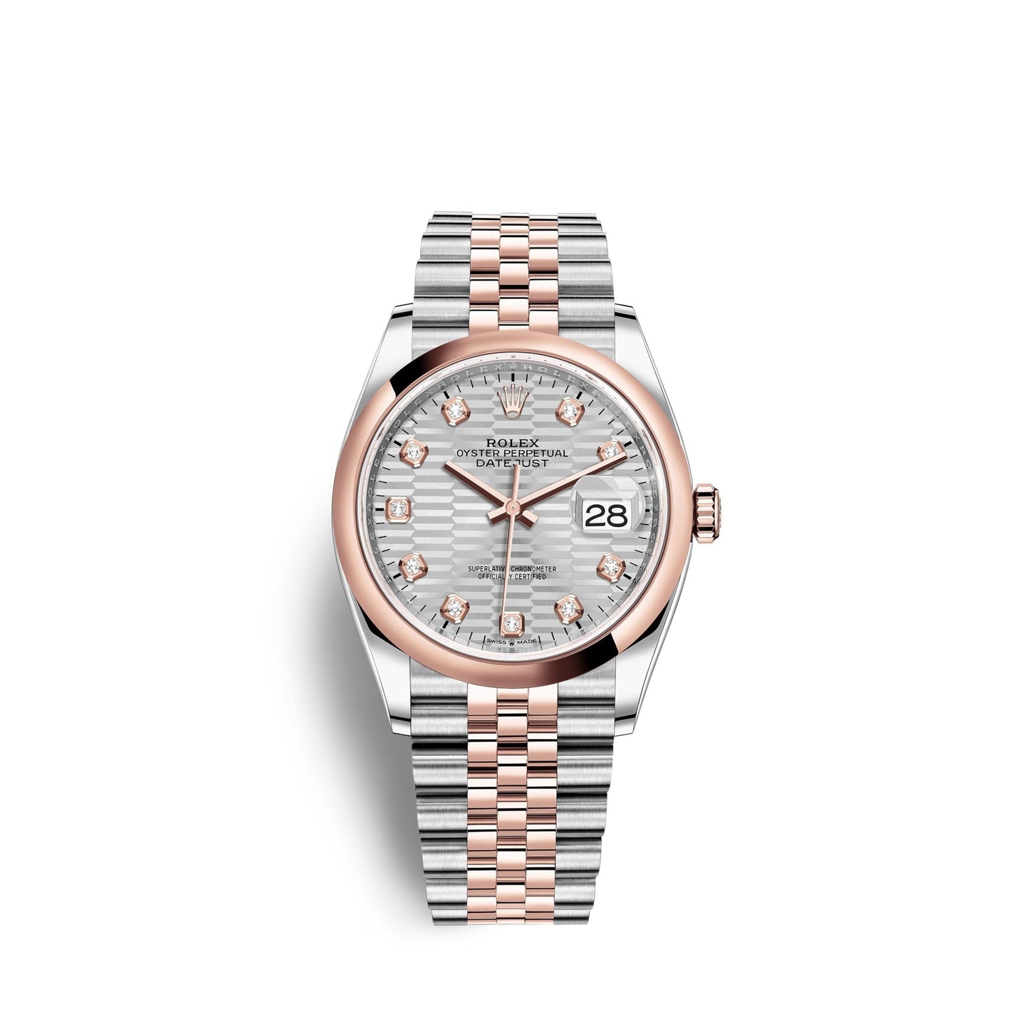Datejust 36mm, Oystersteel and 18k Everose Gold, Ref# 126201-0039