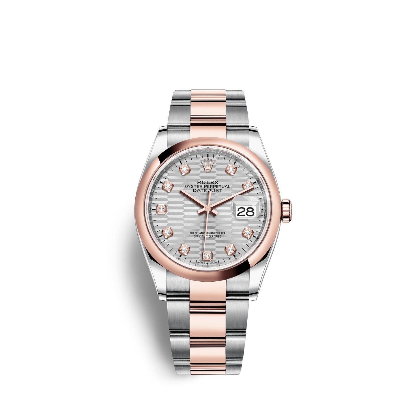 Datejust 36mm, Oystersteel and 18k Everose Gold, Ref# 126201-0040