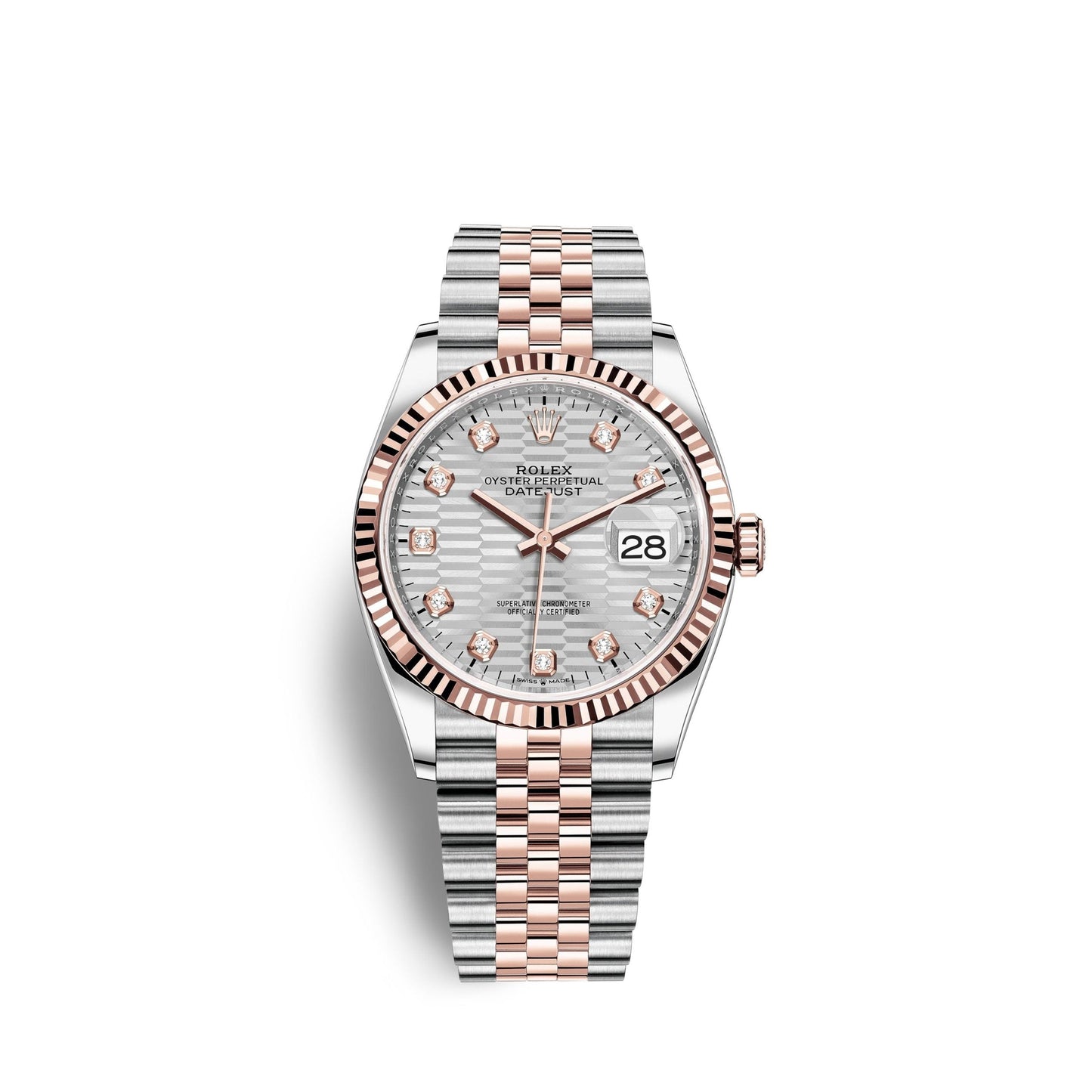 Datejust 36mm, Oystersteel and 18k Everose Gold, Ref# 126231-0039