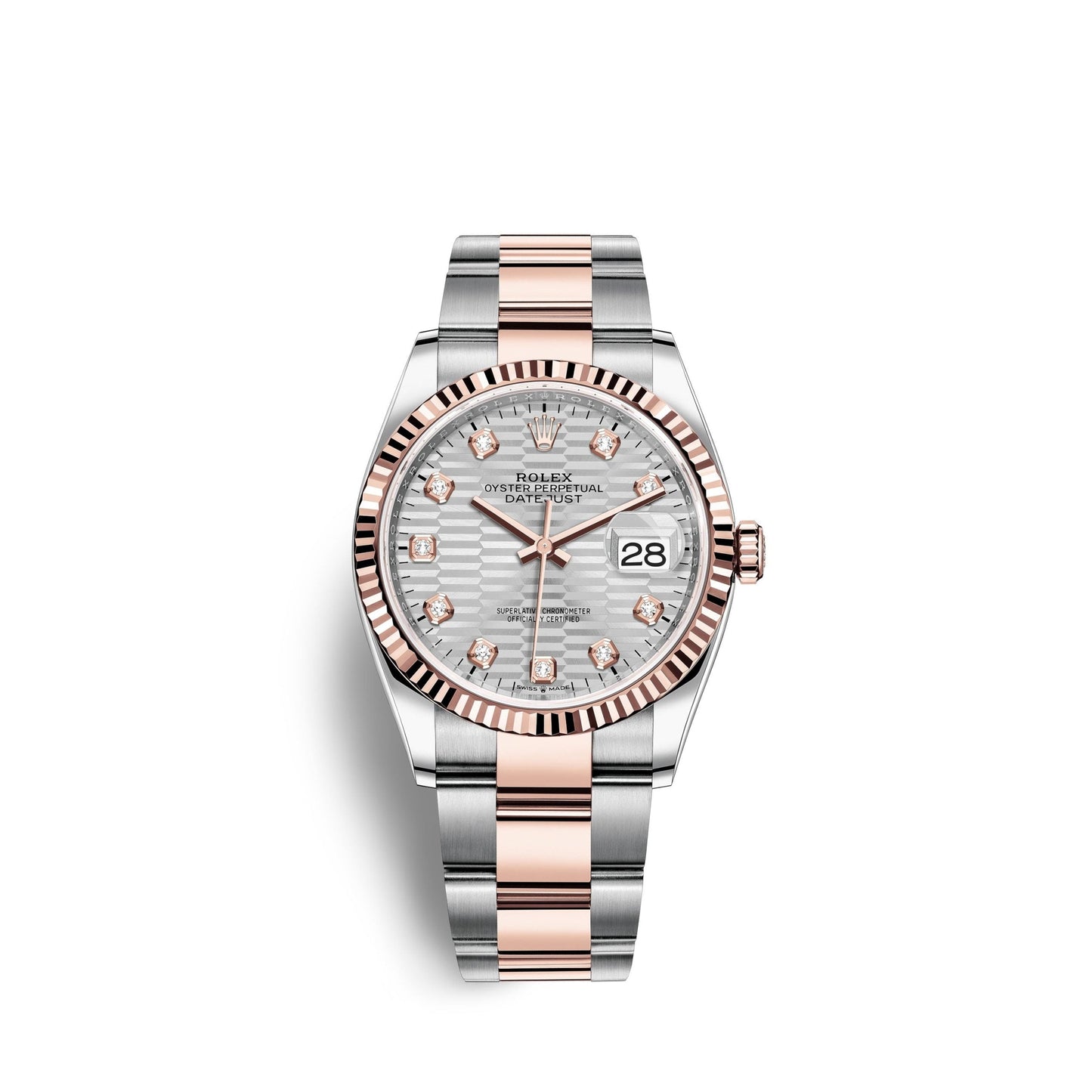 Datejust 36mm, Oystersteel and 18k Everose Gold, Ref# 126231-0040