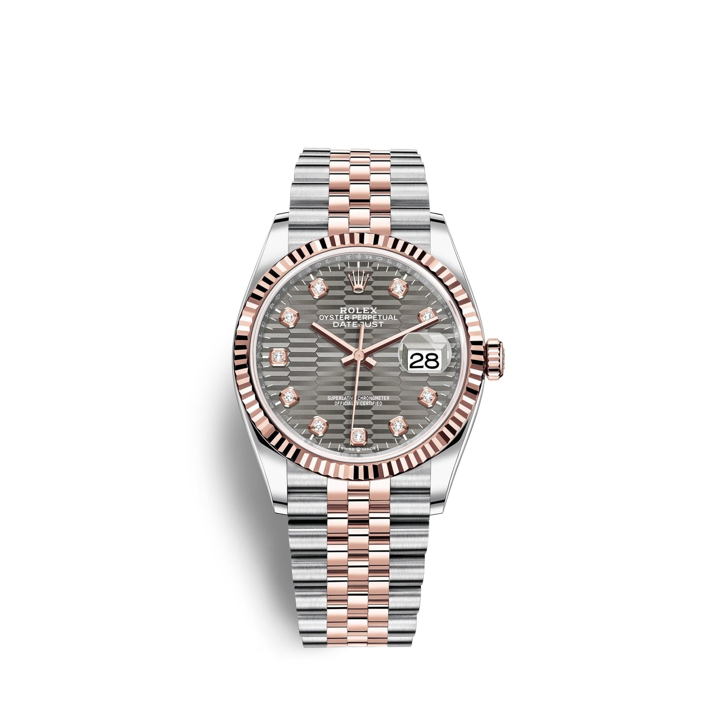 Datejust 36mm, Oystersteel and 18k Everose Gold, Ref# 126231-0041