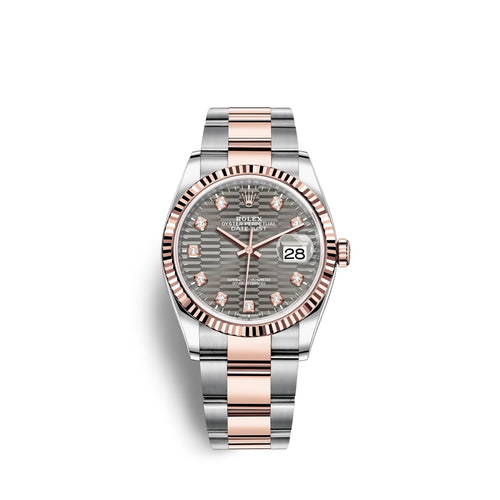 Datejust 36mm, Oystersteel and 18k Everose Gold, Ref# 126231-0042