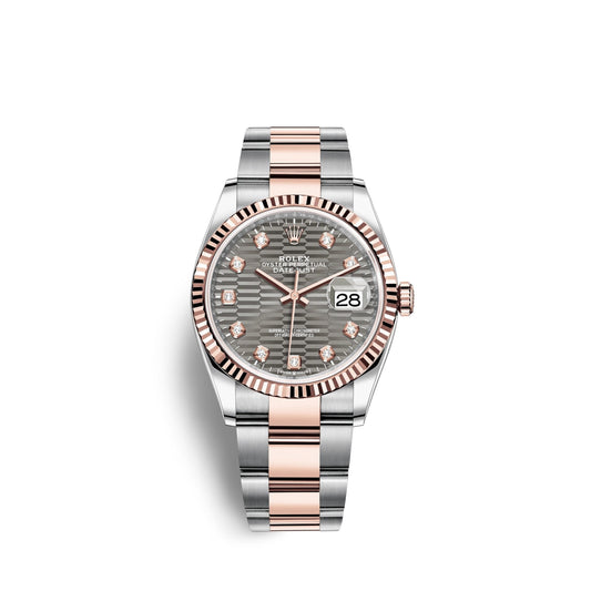 Datejust 36mm, Oystersteel and 18k Everose Gold, Ref# 126231-0042