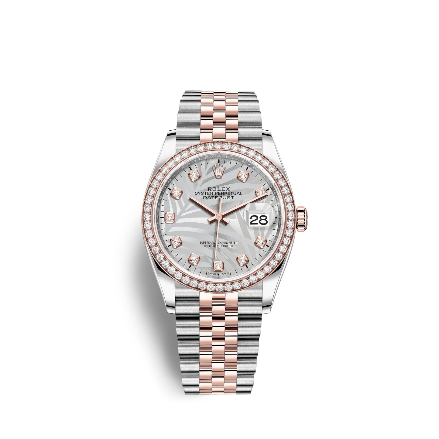Datejust 36mm, Oystersteel and 18k Everose Gold, Ref# 126281rbr-0025