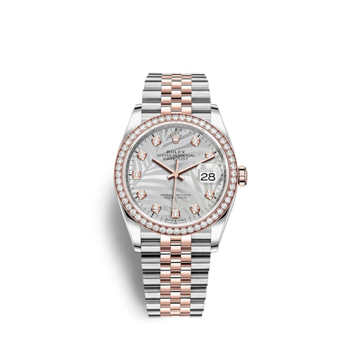 Datejust 36mm, Oystersteel and 18k Everose Gold, Ref# 126281rbr-0025
