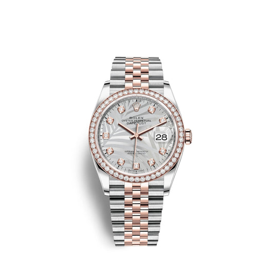 Datejust 36mm, Oystersteel and 18k Everose Gold, Ref# 126281rbr-0025