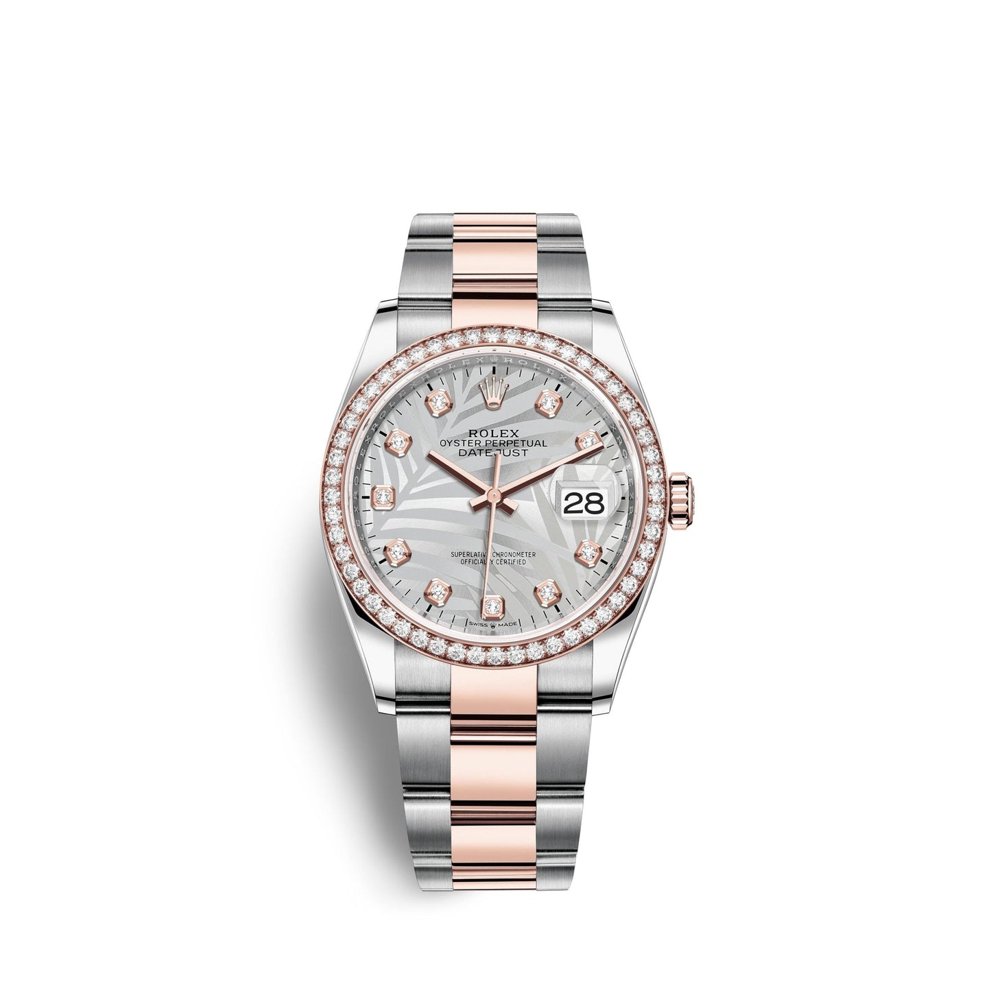 Datejust 36mm, Oystersteel and 18k Everose Gold, Ref# 126281rbr-0026
