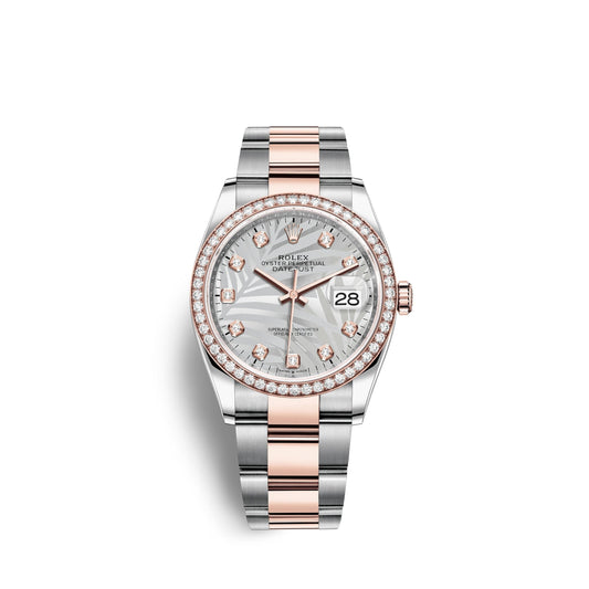 Datejust 36mm, Oystersteel and 18k Everose Gold, Ref# 126281rbr-0026