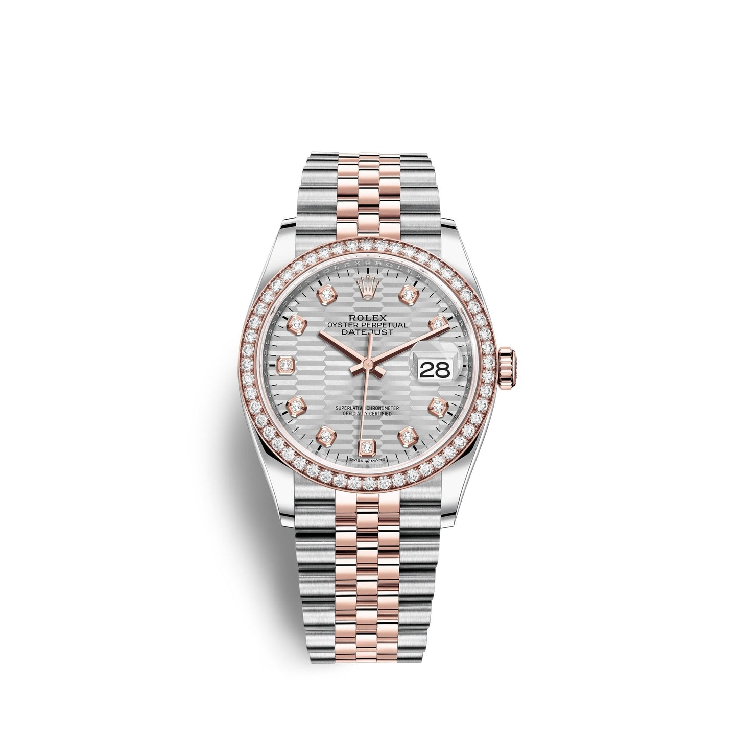 Datejust 36mm, Oystersteel and 18k Everose Gold, Ref# 126281rbr-0027