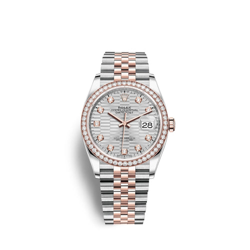 Datejust 36mm, Oystersteel and 18k Everose Gold, Ref# 126281rbr-0027