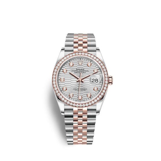 Datejust 36mm, Oystersteel and 18k Everose Gold, Ref# 126281rbr-0027