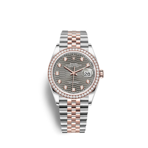 Datejust 36mm, Oystersteel and 18k Everose Gold, Ref# 126281rbr-0029