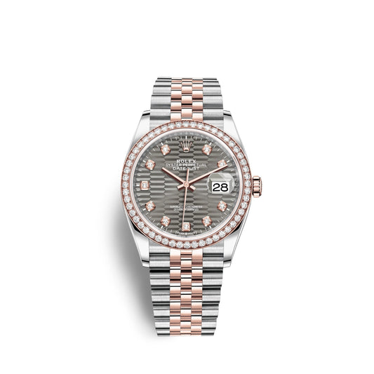 Datejust 36mm, Oystersteel and 18k Everose Gold, Ref# 126281rbr-0029