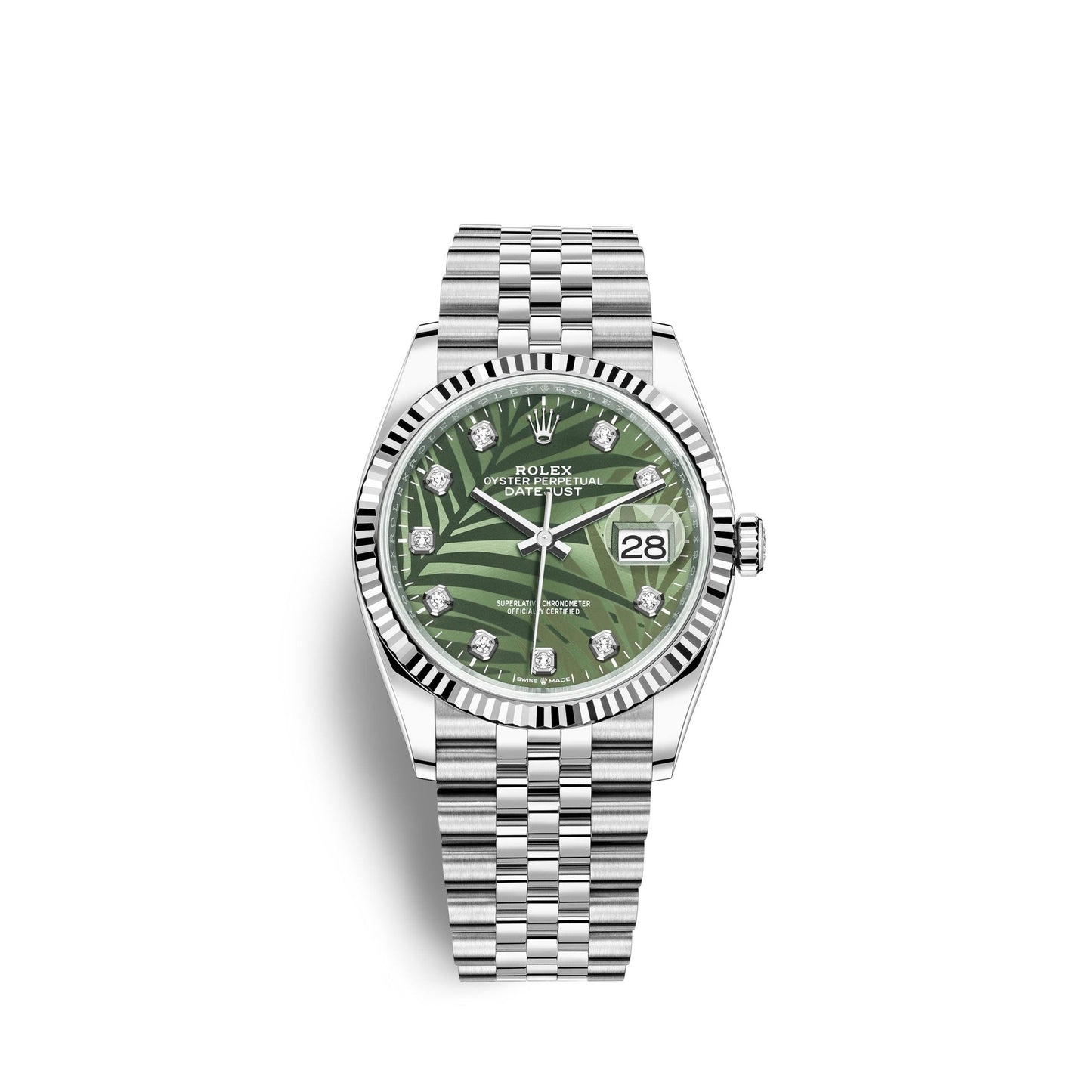 Datejust 36mm, Oystersteel and 18k White Gold, Ref# 126234-0055