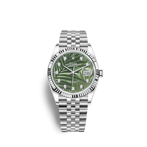 Datejust 36mm, Oystersteel and 18k White Gold, Ref# 126234-0055