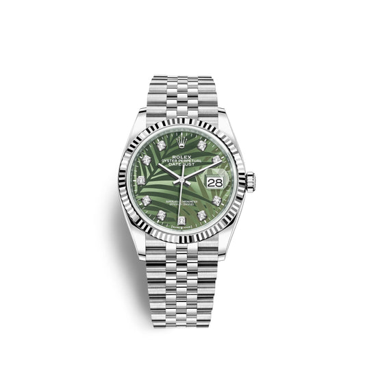 Datejust 36mm, Oystersteel and 18k White Gold, Ref# 126234-0055