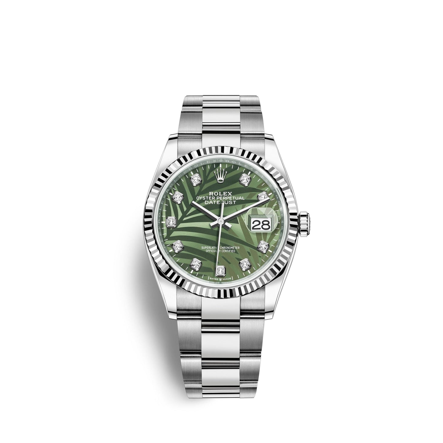 Datejust 36mm, Oystersteel and 18k White Gold, Ref# 126234-0056