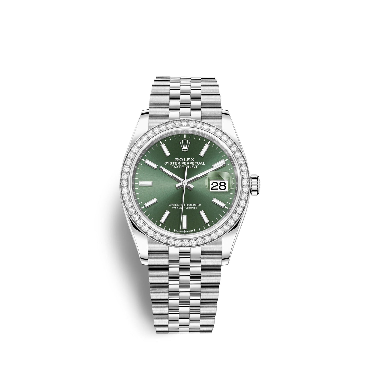 Datejust 36mm, Oystersteel and 18k White Gold, Ref# 126284rbr-0043