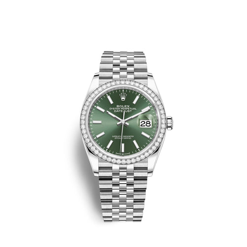 Datejust 36mm, Oystersteel and 18k White Gold, Ref# 126284rbr-0043
