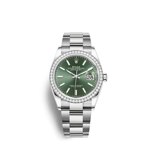 Datejust 36mm, Oystersteel and 18k White Gold, Ref# 126284rbr-0044